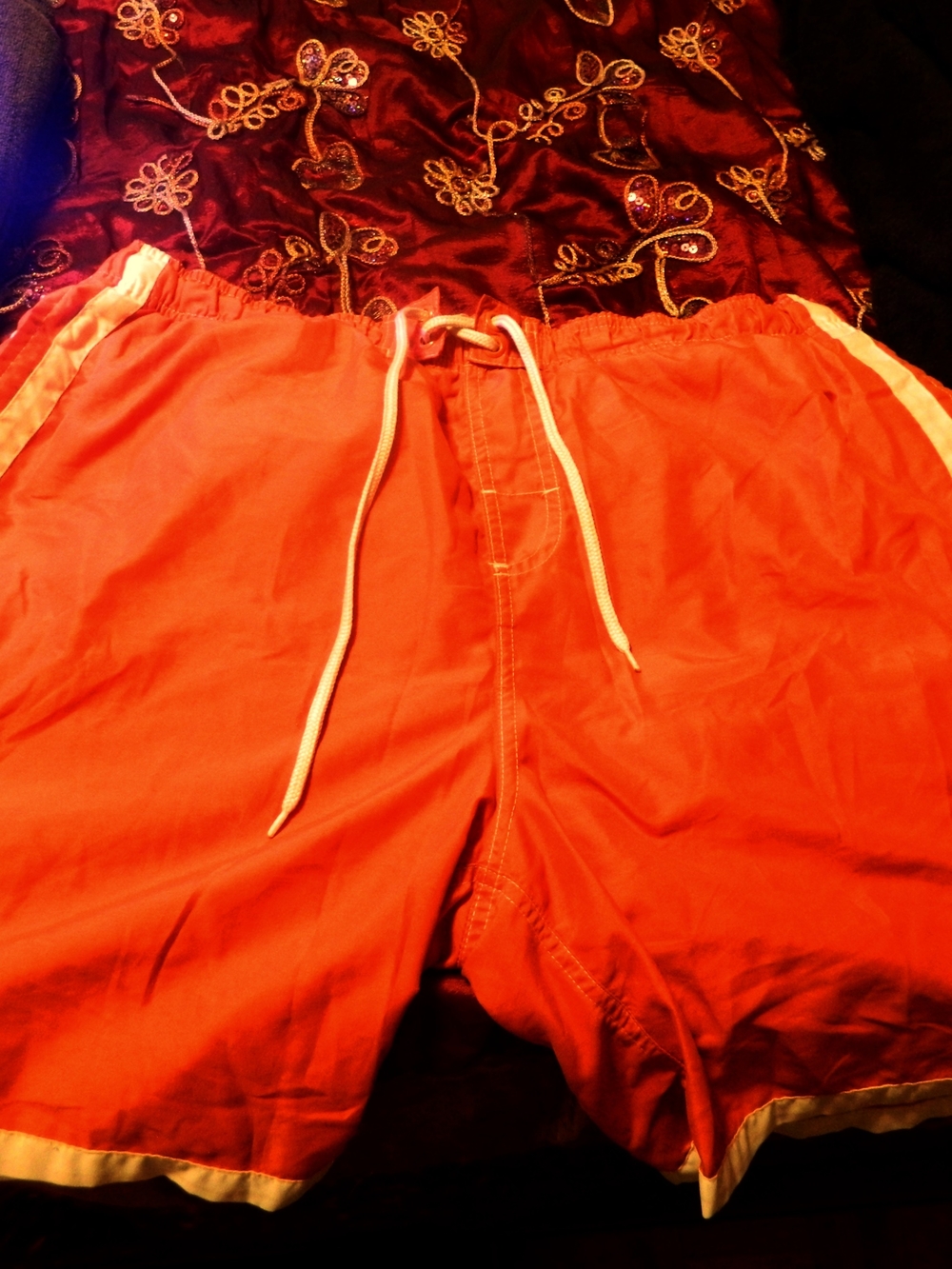 urban pipeline Orange Men's Swim Trunks
